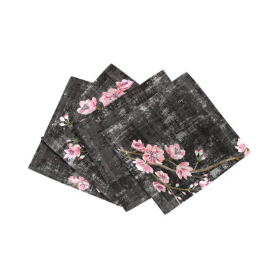 Blossom Fantasia Cotton Sateen Cocktail Napkins