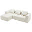 3 Seater Chenille Sofa-126642883