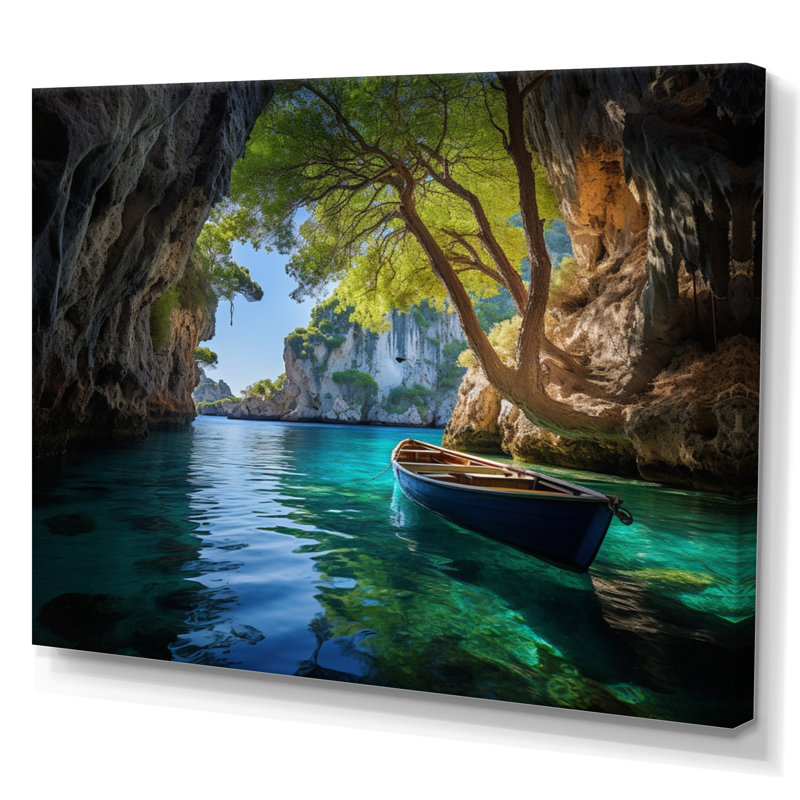 Bennith " Greece Zakynthos Secrets I ", H 34 po x l 44 po, Toile tendue