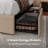 Queen Bed Frame with 4 Storage Drawers, Upholstered Storage Bed with Charging Station, Wingback Storage Headboard, No Box Spring Needed,Beige