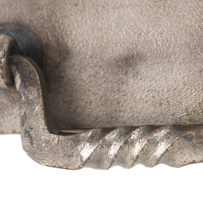 Hand Forged Natural Iron 4" Traditional Cabinet Handle