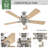 Crestfield 52" 5 - Blade Standard Ceiling Fan with Lights and Remote-75321934