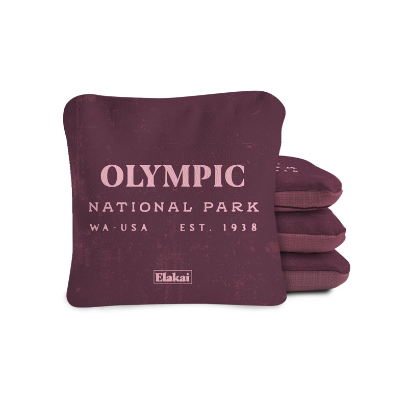 Durasuède olympique et sacs de cornhole turbo en polyglide pilote Versacraft, H 4 po x l 4 po x P 0,5 po, Prune