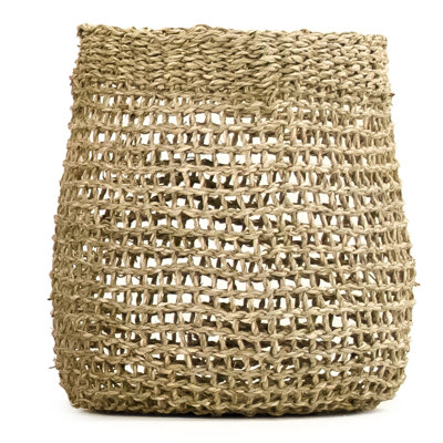Hand Woven Seagrass Decorative Basket