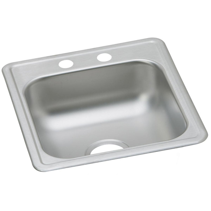 Dayton 17" L x 19" W Drop-In Kitchen Sink, 2 hole