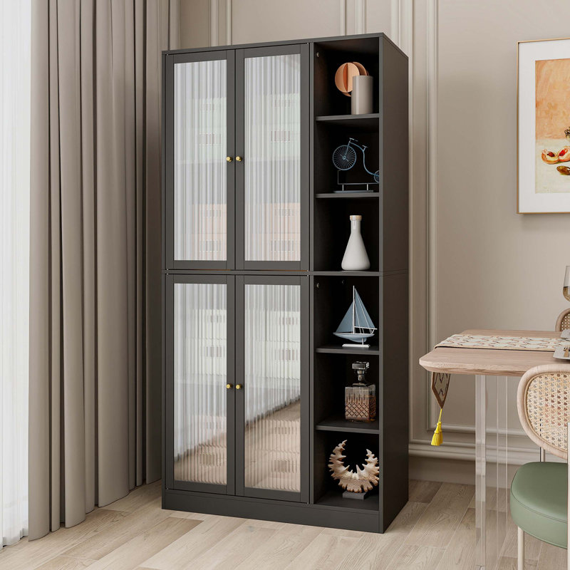 Armoire d'appoint Dockins, Noir, noir, noir, noir