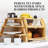 Stylish Bamboo Bread Box For Kitchen Countertop, Extra Large 2-Shelf Wooden Bread Storage Container With Clear Windows And Air Vents Keep Bread, Bagels And Rolls Fresh, Self Assembly