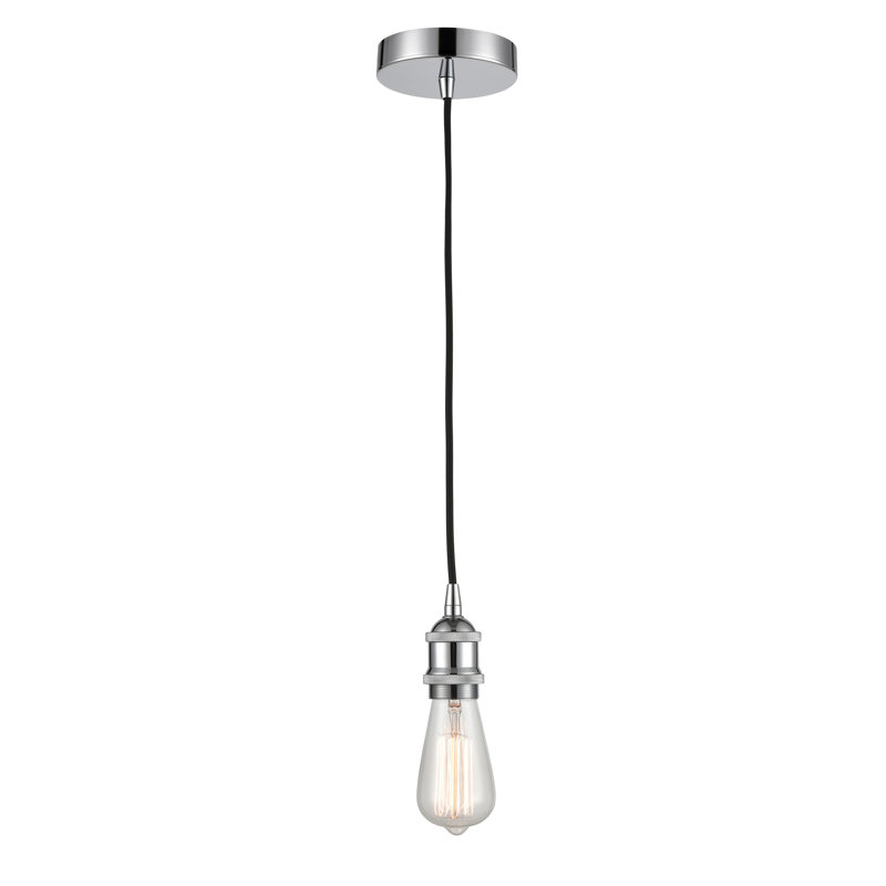 Luminaire suspendu à 1 lumière Waterville, Chrome poli