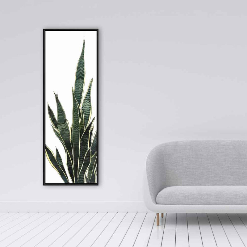 «Snake Plant», art botanique sur toile