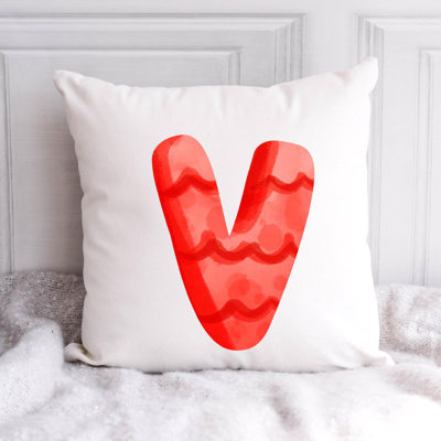 Cotton / Polyester Blend Reversible Throw Pillow