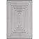 Tapis noir en coton Casa