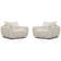 Upholstered Swivel Chair And A Half