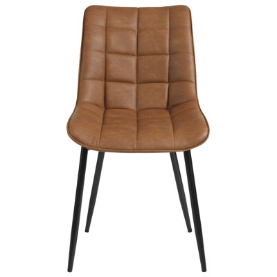 Vassar 46.5 cm H Upholstered Faux Leather Dining Chair