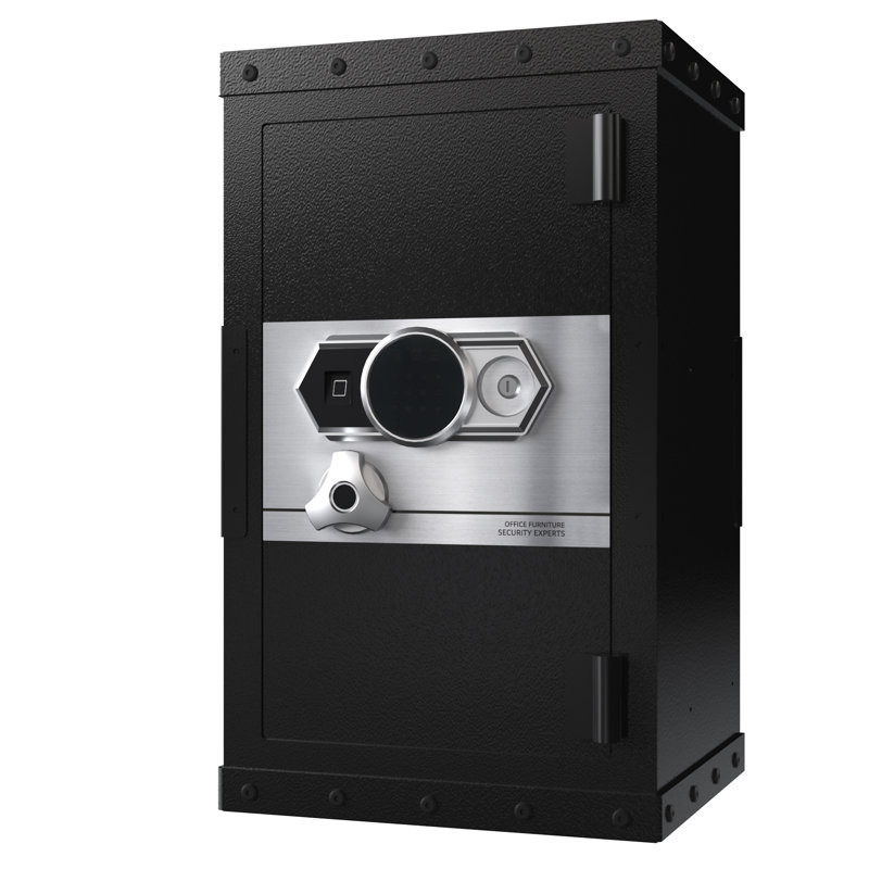 Three-Lock Safe, 14.96" H x 28.34" W x 16.53" D