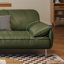 Causeuse-coussin standard en cuir véritable vert-984496782