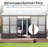 Rhett Outdoor 10x14FT Sunroom with Sliding Doors & Detachable PC Windows