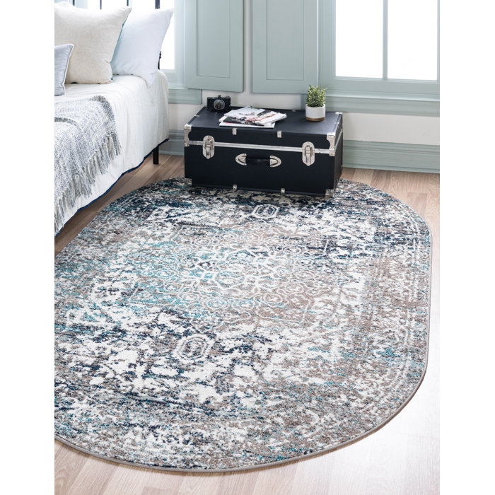 Bungalow Rose Inesse Performance Gray Rug & Reviews | Wayfair
