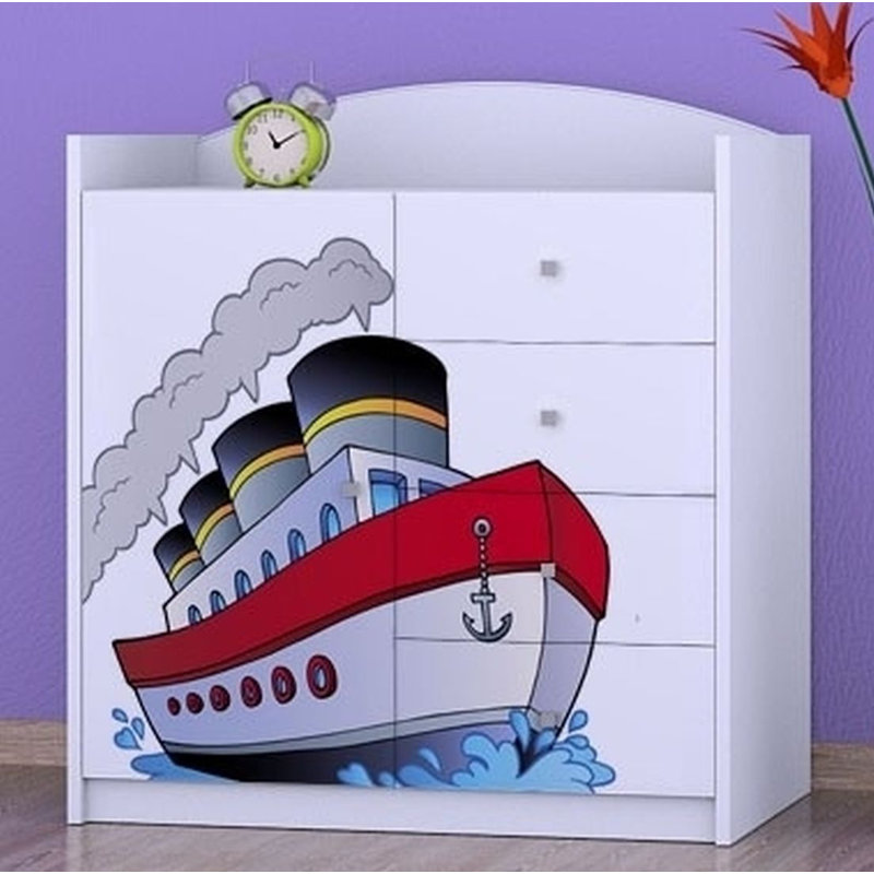 Nishimura Kids 4 - Drawer Combo Dresser, White