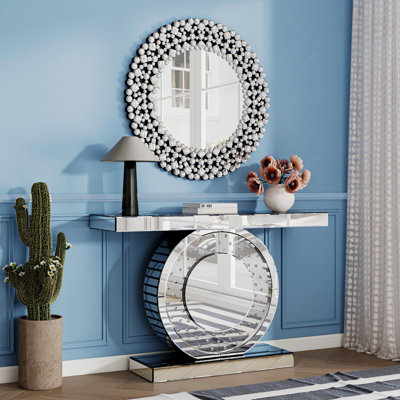 Rillamas Console Table Mirror Set