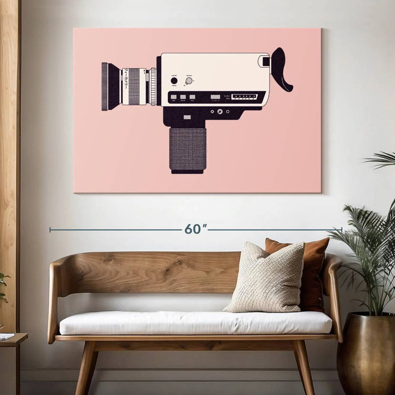 Senne Super 8 Camera, 34" H x 51" W