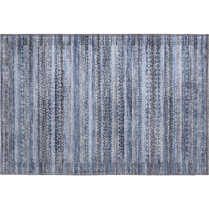 Premium Machine Washable Mayfield AMF2101 Striped Rug, 1'8" x 2'6", Sage