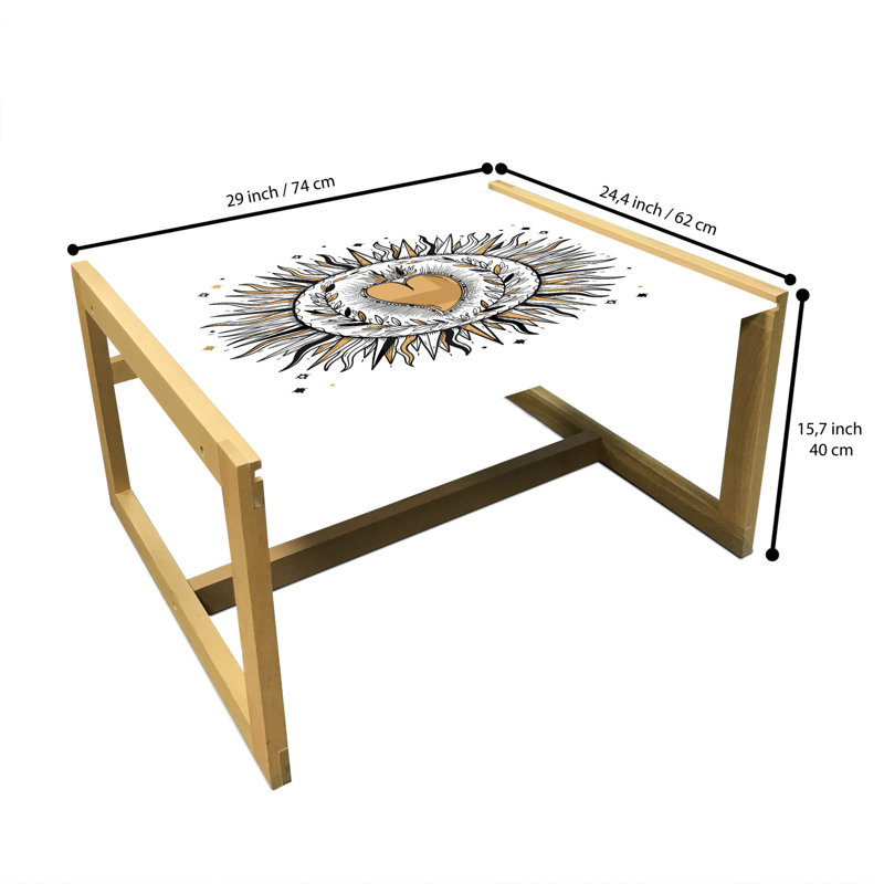 Jamayne Sled Coffee Table, 62cm H x 74cm W x 40cm D