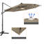 Destinnie 120'' Lighted Cantilever Umbrella-615049802