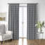 Shay Window Pane Gray Cotton Simple Top Pocket Drapery Panel Set of 2-853801452