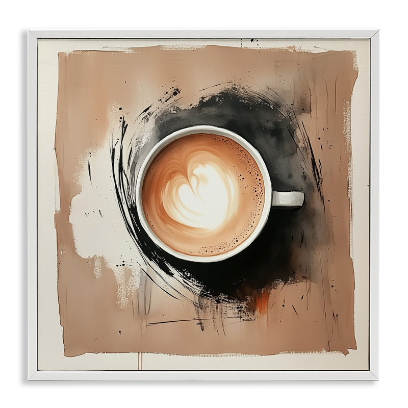 «Modern Coffee Love», estampe numérique, design par Annabelle Hall, H 24 po x l 24 po