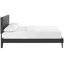 Lit plateforme en vinyle avec pieds évasés Josie par Modway-26066894-26066892
