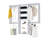 Modular Closets Closet System Walk-In Sets, 2 Double Hanging Unit with Shelf Tower-101603269