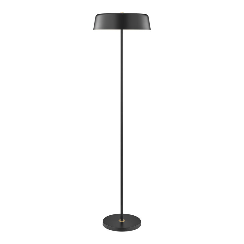 Lampe sur pied Crewkerne, Noir, Noir