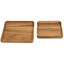 Ensemble de 2 plateaux de service et assiette de service