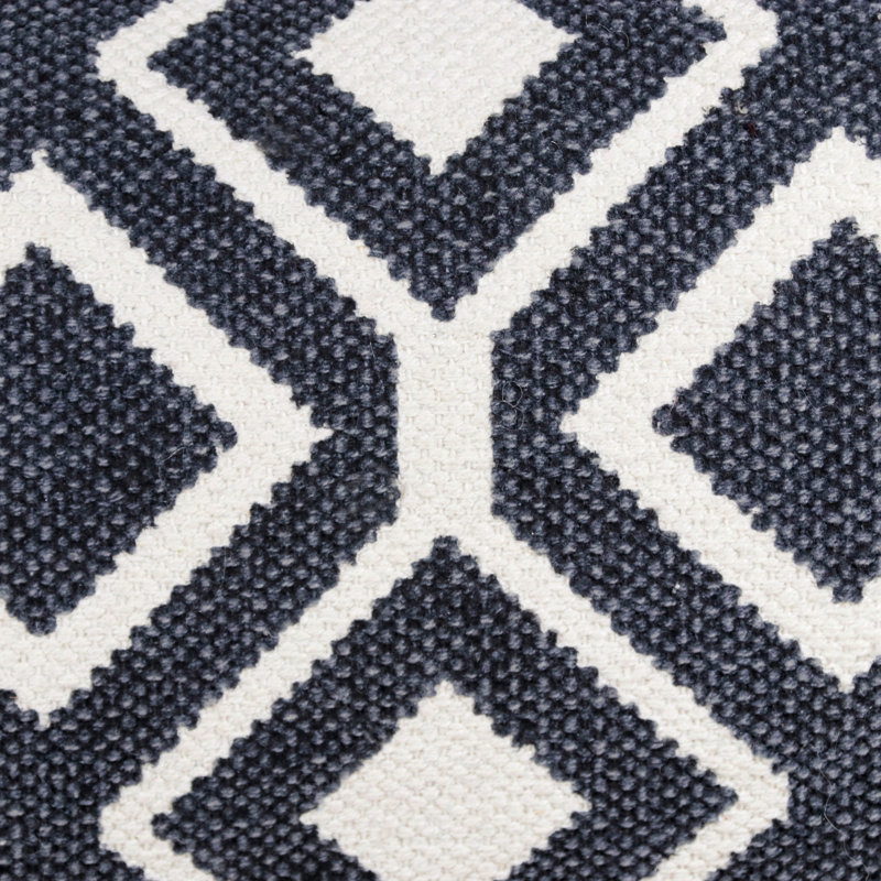 Housse de coussin décorative Eclectic, Noir / blanc géométrique 3, Housse de coussin seulement - sans coussin