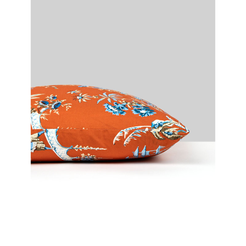 Coussin Nanjing, Toile mandarine