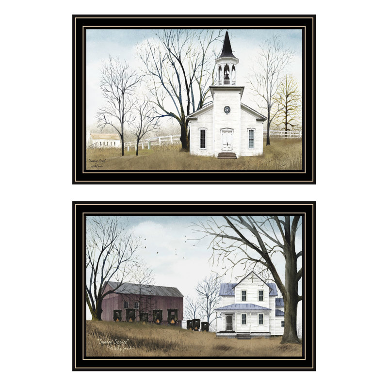 Your Living Room With Stunning Wall Decor - 2 Black Framed Art Decorate Space Elegant Multicolor
