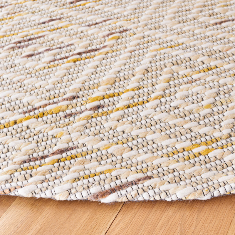 Geiser Hand Loomed Performance Geometric Rug, Round 6'