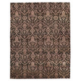 Brown Alchemy Transitional Wool Silk Blend Rug - 7'10" x 10'