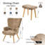 Upholstered With Footstool Armchair-135664581