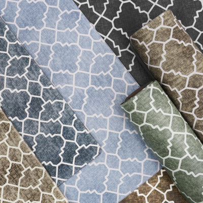 Kitchen Mat Set - Grey - 2-Pack, Anti-Fatigue Cushioned, Waterproof Non-Slip Comfort Mats, Boho Kitchen Rug For Kitchen, Sink, Office