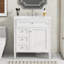 Meuble-lavabo de 30 po avec lavabo supérieur, meuble-lavabo moderne avec 2 tiroirs et tiroir escamotable, meuble-lavabo simple-366776667-366776670