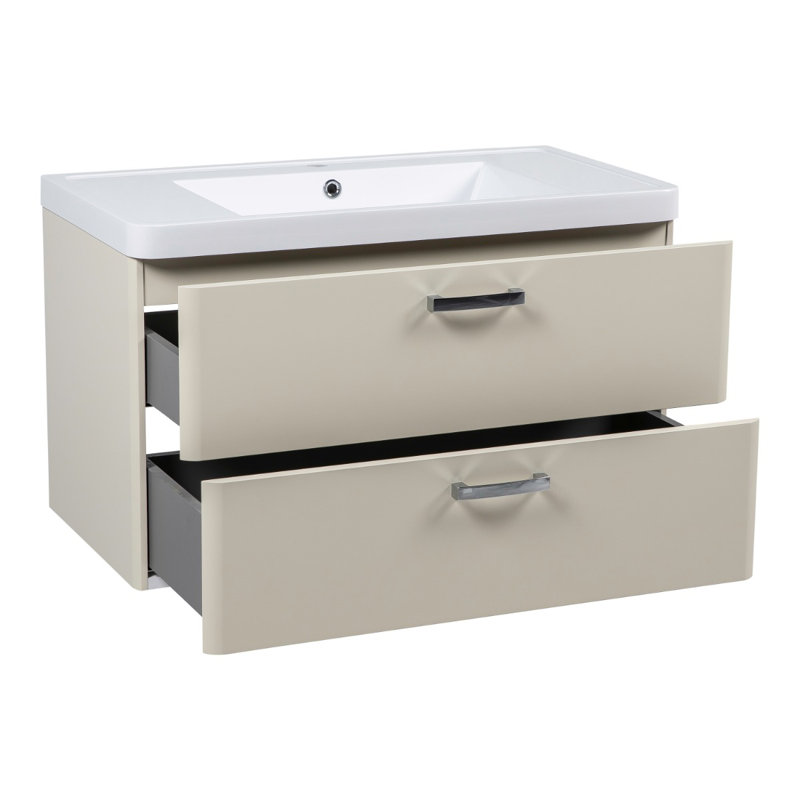 Jakkele 36'' Single Bathroom Vanity with Ceramic Top, Beige