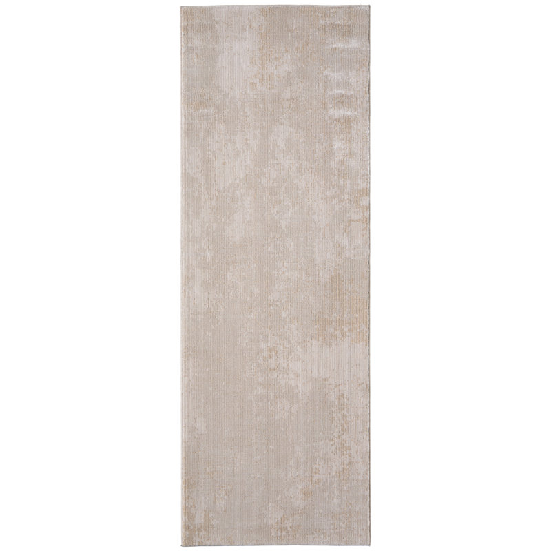 Maxin Modern Abstract, Gray/Ivory/Brown, Area Rug, Runner 2'6" x 7'3"