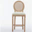 Ensemble de 4 chaises de salle à manger, chaises de salle à manger de cuisine modernes, chaises d'appoint rembourrées en lin et siège robuste (gris)