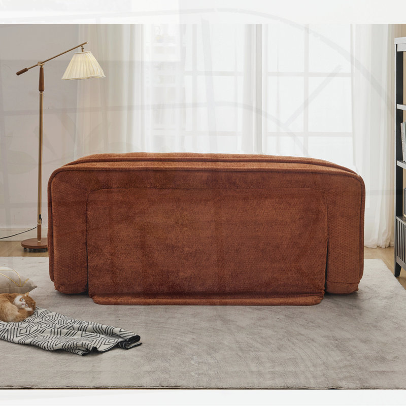 Lit convertible pour chien en couple, Orange
