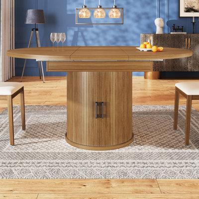 Extendable Round Dining Table