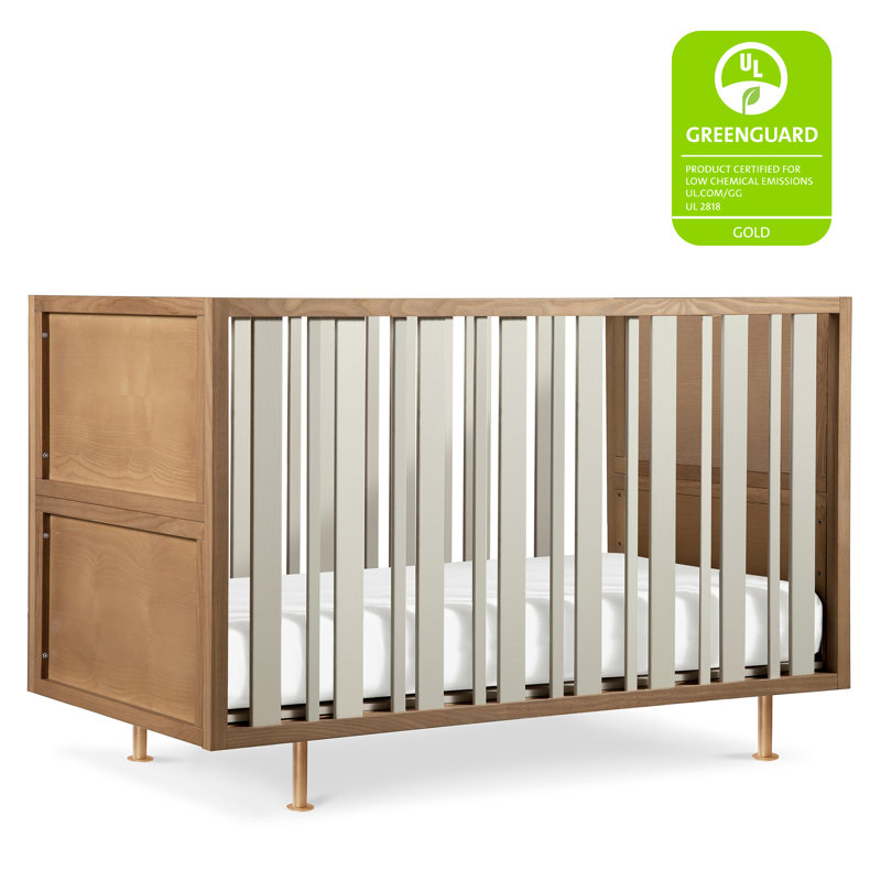 Novella 4-in-1 Convertible Crib, Stained Ash/Ivory