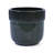 Handmade Ceramic Planter Set Of 3, 15/14/9 Inch Diameter, Black Ribbed Pattern, For Succulents Indoor/Outdoor Use On Windowsill & Bookshelf, Breathable Clay-382667564