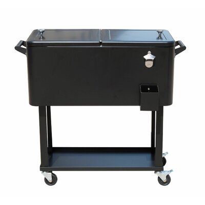 80 Qt. Rolling Portable Drink Cooler -  Outsunny, B2-0011