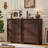 Farmhouse 6 Drawer Dresser, Chest Of Drawers For Bedroom, 43.5" Tall Wood White Kids Dresser With Roman Column And Metal Handles, Storage Dressers Organizer For Living Room, Hallway, Closet-1013977150